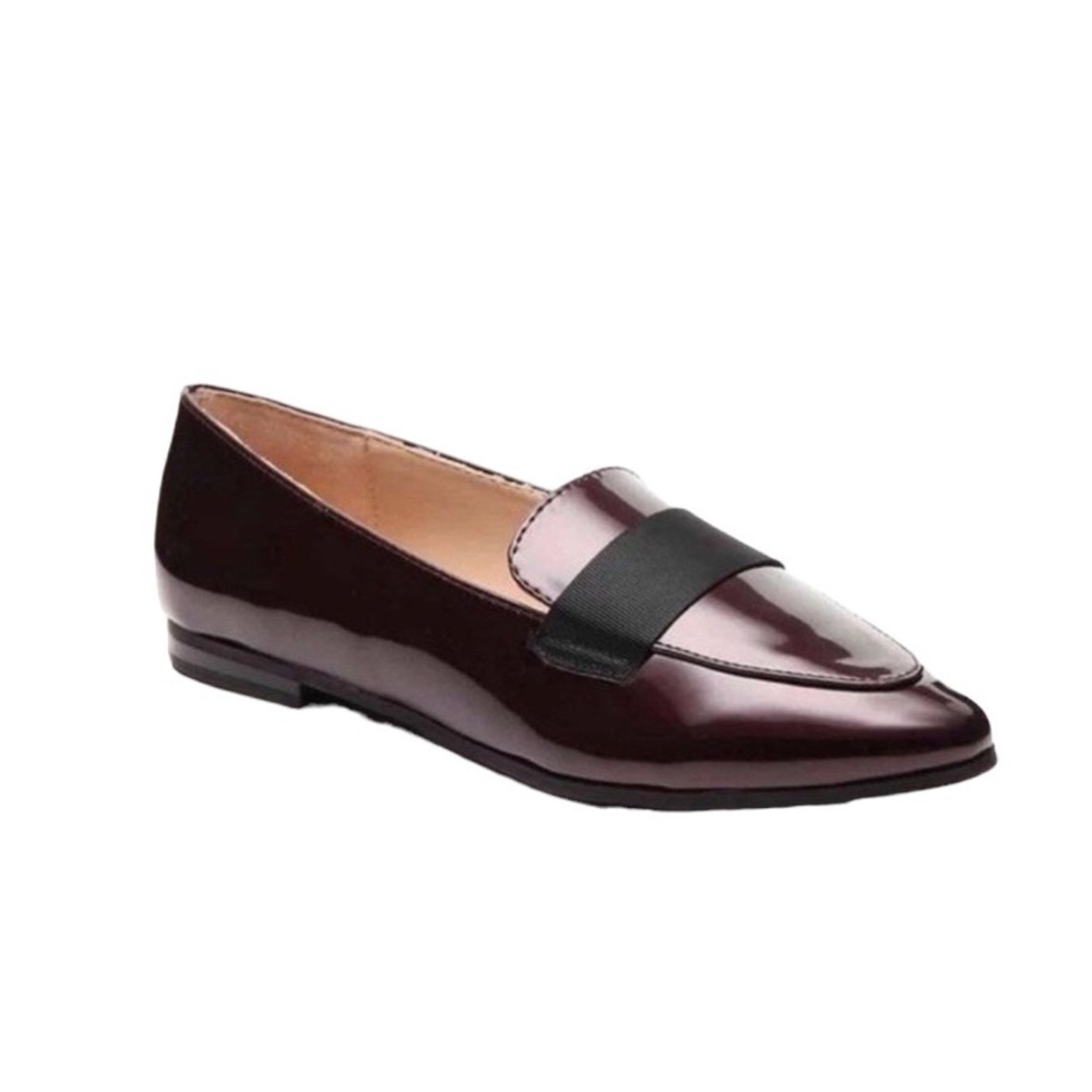 Kelly & KatieWomen’s Dotty Burgundy Slip On Flats  loafers Size 7.5 shoes